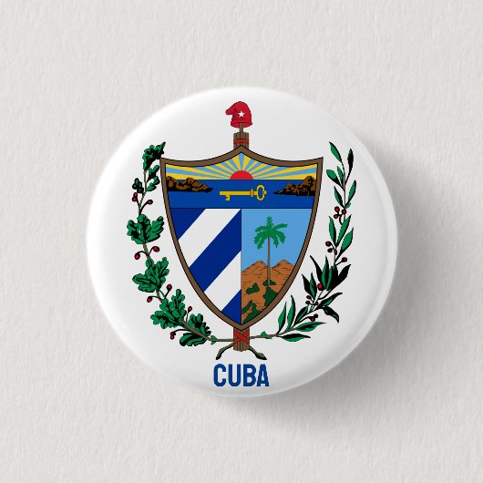 Wappen Kubas Button (Vorderseite)