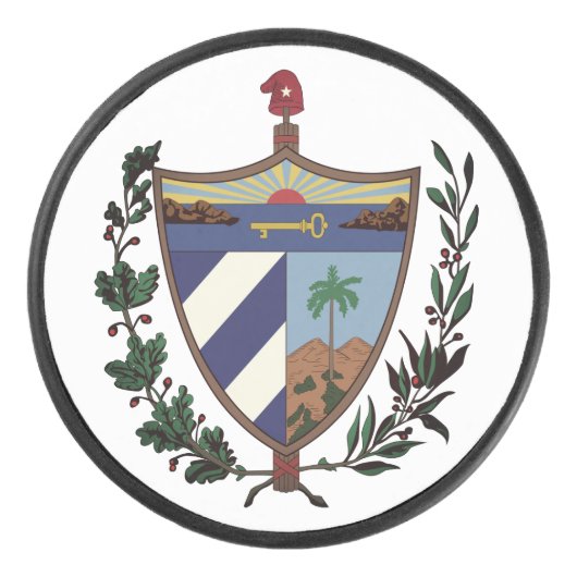 Wappen Kubas Eishockey Puck (Vorderseite)