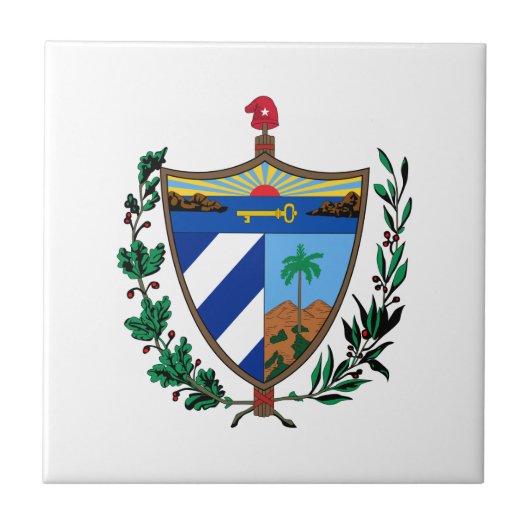 Wappen Kubas Fliese (Vorderseite)