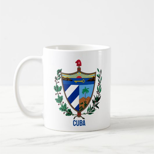 Wappen Kubas Kaffeetasse (Links)