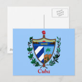 Wappen Kubas Postkarte (Vorne/Hinten)