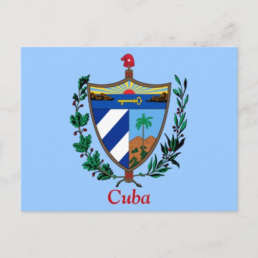Wappen Kubas Postkarte (Vorderseite)