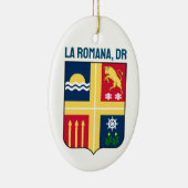 Wappen - La Romana, Dominikanische Republik Keramik Ornament (Rechts)