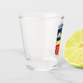 Wappen - La Romana, Dominikanische Republik Schnapsglas (Links)