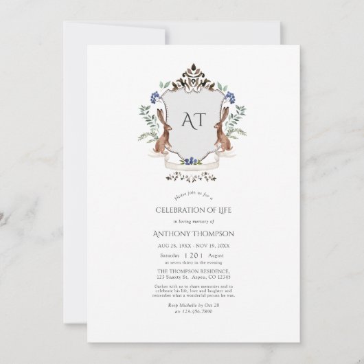 Wappen Laurel Einladung (Vorderseite)