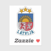 Wappen Lettlands Aufkleber (Blatt)