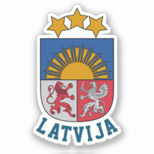 Wappen Lettlands Aufkleber