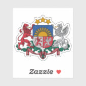 Wappen Lettlands Aufkleber (Blatt)