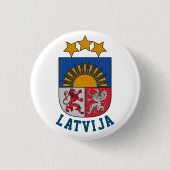 Wappen Lettlands Button (Vorderseite)