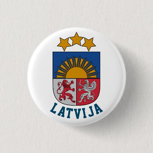 Wappen Lettlands Button (Vorderseite)