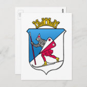 Wappen Lillehammers Norwegen Wappenkunde Postkarte (Vorne/Hinten)