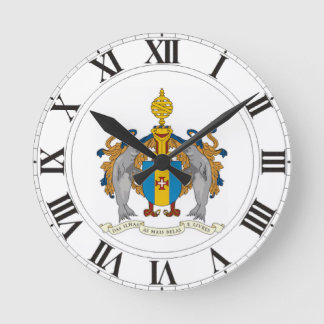 Wappen Madeiras (Portugal) Runde Wanduhr