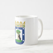 Wappen Madrids Spanien Kaffeetasse (VorderseiteRechts)
