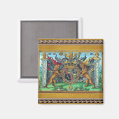 Wappen-Magnet Magnet (Vorderseite/Rückseite)