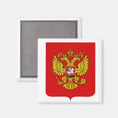 Wappen-Magnet Russland Magnet (Vorderseite/Rückseite)
