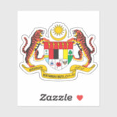 Wappen Malaysias Aufkleber (Blatt)