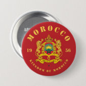 Wappen Marokkos Button (Vorne & Hinten)