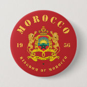 Wappen Marokkos Button (Vorderseite)