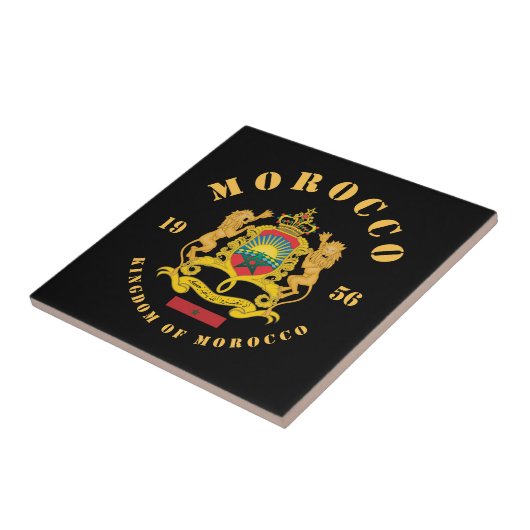 Wappen Marokkos Fliese (Seite)