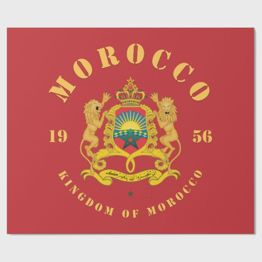 Wappen Marokkos Geschenkpapier (Flach)