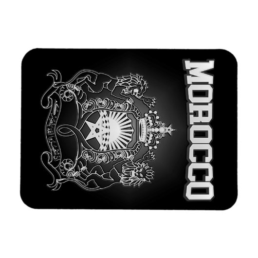Wappen Marokkos Magnet (Horizontal)