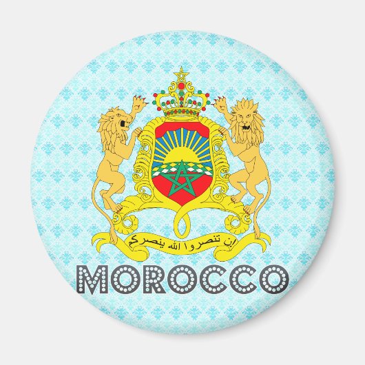Wappen Marokkos Magnet (Vorne)