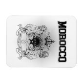 Wappen Marokkos Magnet (Horizontal)