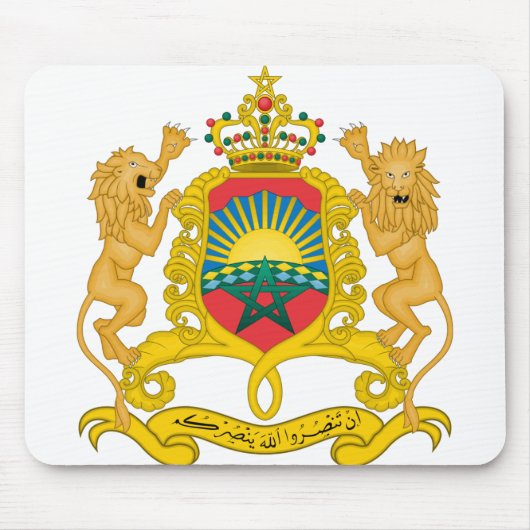 Wappen Marokkos Mousepad (Vorne)