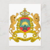 Wappen Marokkos Postkarte (Vorderseite)