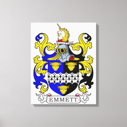 Wappen-Matte Leinwanddruck (Vorderseite)