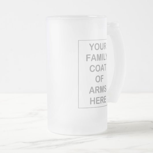 Wappen mattierte Tasse (VorderseiteRechts)