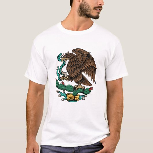 Wappen Mexikos Illustration T-Shirt (Vorderseite)