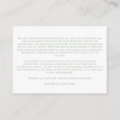 Wappen mit grüner Blattfarbe Monogramm Coronavirus Begleitkarte (Rückseite)