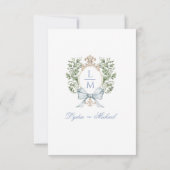 Wappen mit Leaf/Umschließungskarte für Bow-Details Dankeskarte (Rückseite)