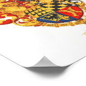 Wappen mit Palme Poster (Ecke)