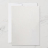 Wappen mit roten und weißen Anemonen Hochzeit Einladung (Rückseite)