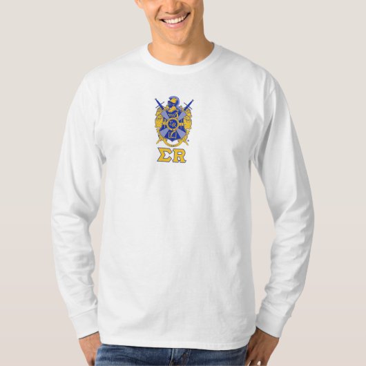 Wappen mit Sigma R unter langer Hülse T-Shirt (Vorderseite)