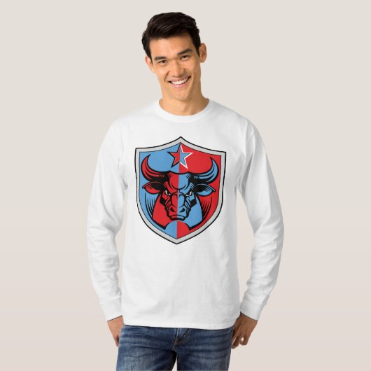 Wappen mit Stier T-Shirt (Vorne ganz)