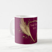 WAPPEN mit WINGS + Text Kaffeetasse (Vorderseite Links)