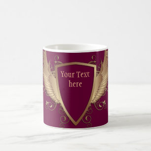 WAPPEN mit WINGS + Text Kaffeetasse