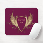 WAPPEN mit WINGS + Text Mousepad (Mit Mouse)