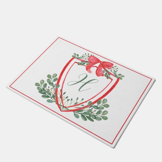 Wappen Mongram Fußmatte (Schrägansicht)