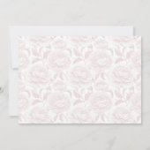 Wappen Monogram Blush Pink Script Foto Save The Date (Rückseite)