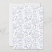 Wappen Monogram Dusty Blue Script Save The Date (Rückseite)