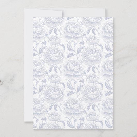 Wappen Monogram Dusty Blue Script Save The Date (Rückseite)