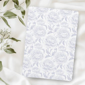 Wappen Monogram Dusty Blue Wedding Einladung