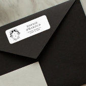 Wappen Monogram French Wedding Rücksendeadresse