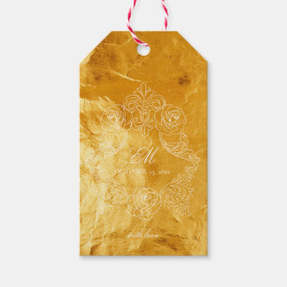 Wappen Monogram Ornament Gold Texture Wedellogo Geschenkanhänger
