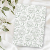 Wappen Monogram Sage Green Wedding Einladung