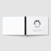 Wappen Monogram Viktorianische Vintage Hochzeit Gästebuch (Voll)